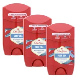 Old Spice Deep Sea Deostick für Männer je 50ml Frischer Duft 48H Schutz & Pflege 3 x