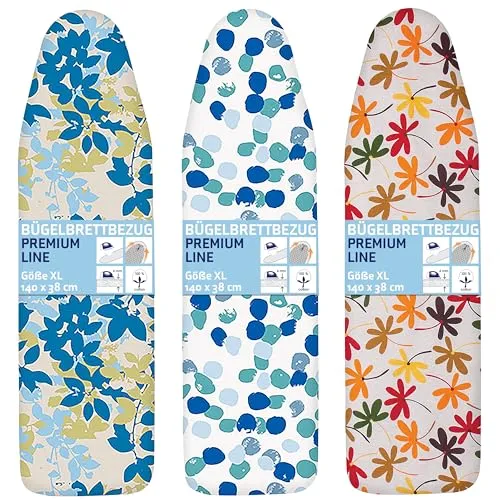CasaSi Bügelbrettbezug Größe XL für 140x38 cm Bügeltischbezug