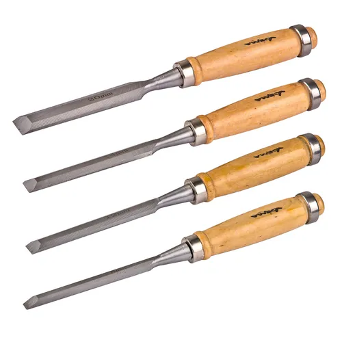 Dema Stechbeitel-Satz 4 tlg. - Stemmeisen, Stecheisen, Schnitzmesser - präzise, langlebig, ergonomisch - Holz, Schnitzarbeiten, Handwerk 20635