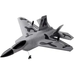 VEVOR RC-Flugzeug F-22 Kampfflugzeug - RC-Modelle mit 2,4 GHz Steuerung und 6-Achsen-Gyrostabilisator für stabile Flüge. Ideal für Anfänger und sorgt für bis zu 24 Minuten ununterbrochenen Flugspaß mit zwei Batterien.