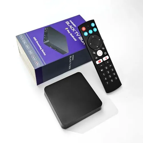 BOXPUT M5 TV-Box 2025, Android 10.0 Internet 2G / 16G, Smart TV-Box 4K, WiFi6 with BT Voice Infrared Isolation Remote Control