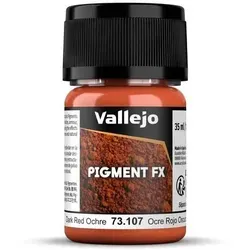 Vallejo Farbpigmente 30 ml Dark Red Ocre - Hochwertige Farben für präzise Maltechniken, ideal für Künstler und Bastler