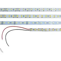 LED Aluminium Strip Schiene mit SMD lichtleiste Hart Strip Streifen Alu Strip Bar Lich Modul Lichtband 12V Neutralweiß 1 Meter
