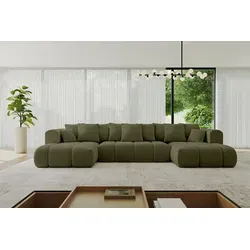 Altdecor Wohnlandschaft, Grün, 6-Sitzer U-Form in grün von ALTDECOR