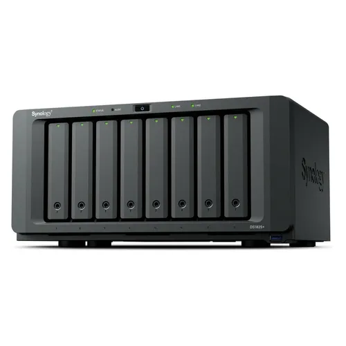 Synology Disk Station DS1825+ NAS Server (8 Schächte) - NAS-Server mit 8 Schächten, ideal für Datensicherung und Medienstreaming, bietet hohe Leistung und Erweiterbarkeit für wachsende Anforderungen.