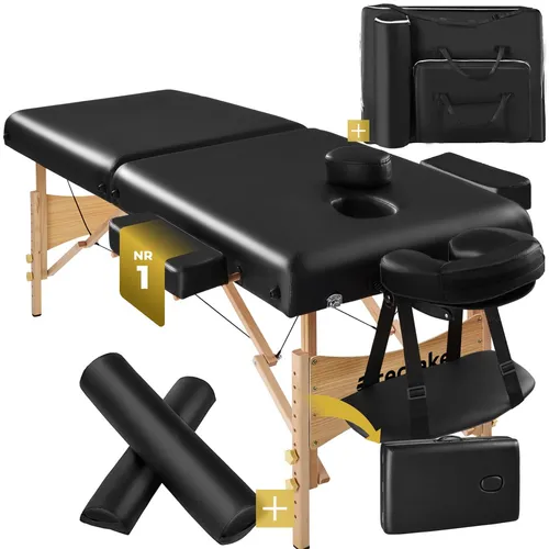 TecTake 2-Zonen Massageliege-Set