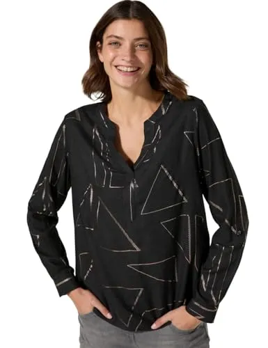 CECIL Damen B345185 TOS Melange Foilprint Blouse - Tanktops & Träger-Tops für Damen, bietet angenehmes Tragegefühl und elegante Optik mit regulärer Passform