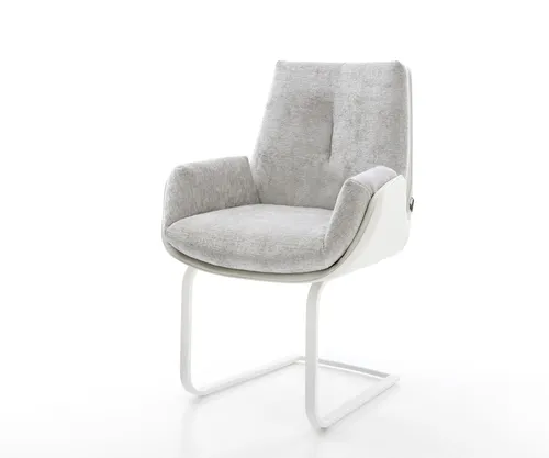 DELIFE Freischwinger Clea-Flex in weiß von Delife