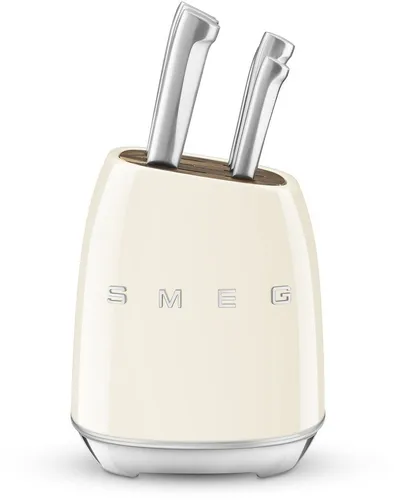 Smeg KBSF02CR Messerblock (6 tlg.) - Küchenmesser, stilvolles Design und hochwertige Klingen für präzises Schneiden in der Küche.