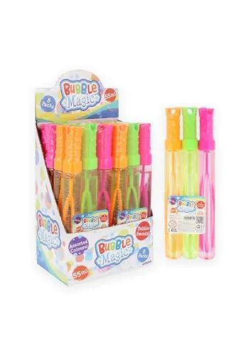 Henbrandt 3er-Pack Seifenblasenschwerter, 3, 55 ml, Kinderspielzeug, Sommerspaß, Seifenblasenstäbe für Kinder, Strand- und Gartenparty, Spiele im Freien, Seifenblasen