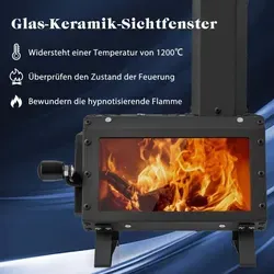 Outdoor Raketenofen Mit Glasfenster 2 Kochflachen