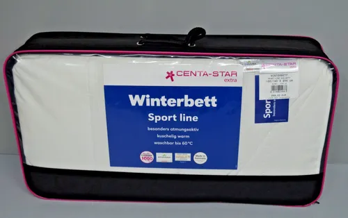 Centa-Star Winterdecke Sport Line 135x200 cm - Hochwertige Winterdecke aus atmungsaktivem Polyester, feuchtigkeitsregulierend und weich für optimale Nachtruhe. Made in Germany und Oeko-Tex® Standard 100 für sorgenfreies Schlafen.