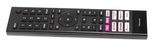 Hisense Original Fernbedienung ERF3A80 – Sprachsteuerung - Tastaturen, kompatibel mit zahlreichen Hisense Modellen und ausgestattet mit integriertem Mikrofon für Sprachsteuerung.