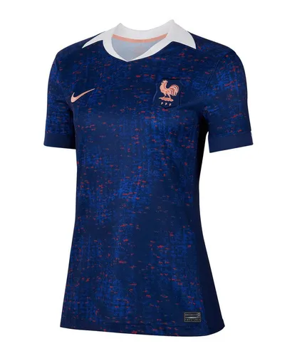 Nike Frankreich Frauen EM 25 Teamtrikot Damen in blue void-lt madder root, Größe S - Damentrikot für die EM 2025, mit Vereinsdetails Frankreichs; atmungsaktiv und schnelltrocknend durch innovative Dri-FIT-Technologie; ideal für sportliche Aktivitäten und Fans der französischen Nationalmannschaft.