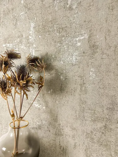 Tapete Vliestapete Taupe Beton Zement Metallic Betonwand Betonoptik