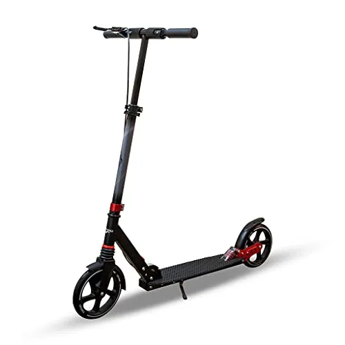 Carromco Scooter Lugano 200 - Robuster Roller für Kids ab 8 Jahren, ideal für lange Strecken mit 200mm Reifen und Federung für hohen Fahrkomfort.