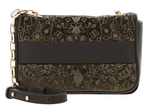U.S. Polo Assn. Umhängetasche Flap Crossbody Bag - Elegante Umhängetasche im stilvollen Paisleymuster, ideal für Stadtbummel oder schickere Anlässe. Verstellbarer Schulterriemen und geräumiges Hauptfach für optimale Organisation.