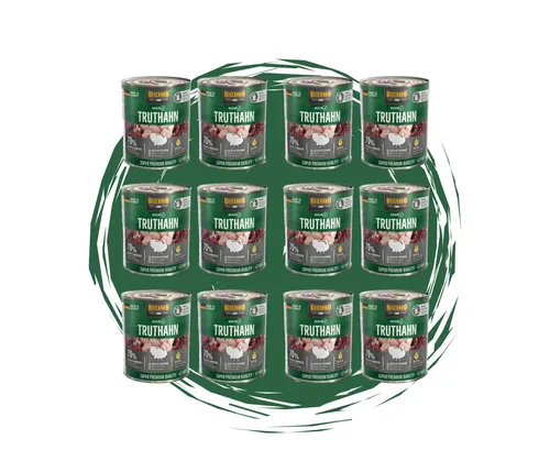 Belcando Baseline Truthahn Nassfutter für Hunde - Getreidefrei, 12 Dosen à 800g - Hochwertiges Nassfutter mit Truthahn für Hunde, getreidefrei und proteinreich. Ideal für alle Hunderassen und Altersgruppen, schonend gegart für beste Verträglichkeit.