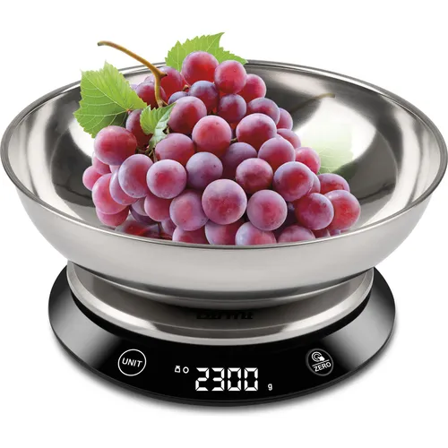 Girmi PS84, Edelstahl Arbeitsplatte Rund Elektronische Küchenwaage (PS8400)