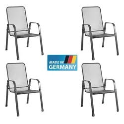 MFG MEC-STOR 4x Streckmetall Stapelsessel von MFG