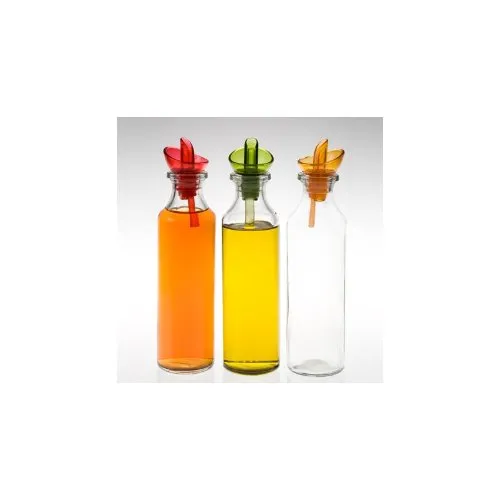 Herevin 200 cc Ölspender Essigspender Ölbehälter Essigbehälter Glasflsche Deko 3 x