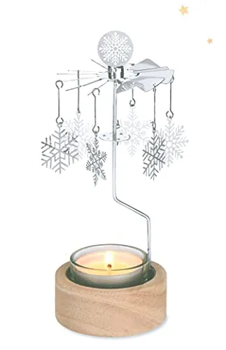 Teelicht-Karussell Schneeflöckchen