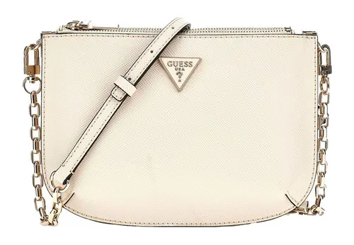 GUESS Damen Ilia Double Compartment Crossbody Tasche - Umhängetasche mit glänzenden goldfarbenen Beschlägen, praktischer Innentasche mit Reißverschluss und 2 Einschubfächern für optimalen Stauraum.