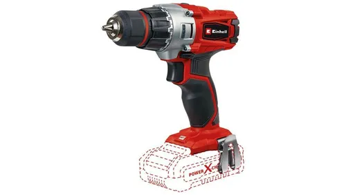 Einhell TE-CD 18/2 Li-Solo Akku-Bohrschrauber - Akkuschrauber mit leistungsstarkem 2-Gang-Getriebe und hohem Drehmoment von 44 U/min, ideal für präzise Schraub- und Bohrarbeiten in Werkstatt und Garage. Inkl. LED-Licht und ergonomischem Softgriff für komfortables Arbeiten.