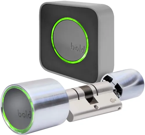 Bold Smart Lock SX-33 - Schlüsselzylinder mit Connect Bridge, einfache Installation und mehr Sicherheit für Deine Tür