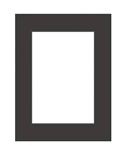DEHA Design Passepartout Karton 59,4x84,1 cm (DIN A1) für Bilder im Format 42x59,4 cm (DIN A2), Schwarz
