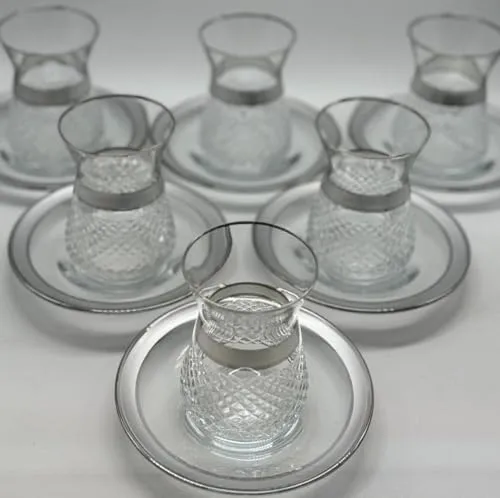 Lyros Teegläser Set in silber von Lyros