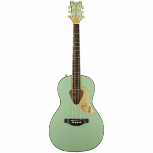 Gretsch G5021E Rancher Penguin Mint Metallic Gloss - Akustikgitarre - Akustik Collection, massive Fichtendecke, Fishman Presys III Pickup für hervorragenden Klang und integrierten Tuner, auffällige Mint Metallic Optik.
