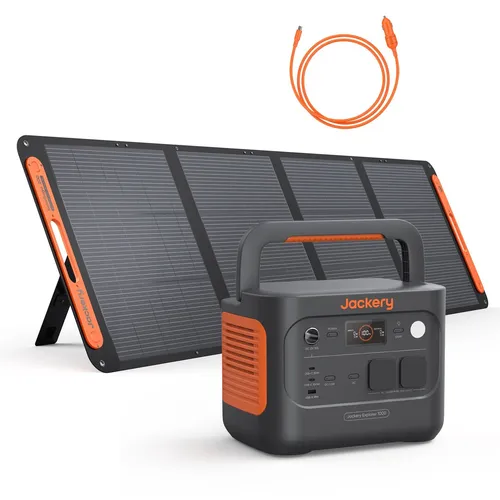 Jackery Stromerzeuger 1000 v2 – Tragbare Powerstation mit 200W Solargenerator - Die Jackery Stromerzeuger 1000 v2 ist die ideale tragbare Powerstation für Camping und Notfälle. Mit 1070Wh Kapazität und 1500W Leistung versorgt sie mehrere Geräte gleichzeitig und lässt sich in nur 1 Std. aufladen.