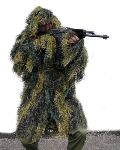 Mil-Tec Ghillie Parka Flektarn 25 - Atmungsaktive Funktionsjacke - Funktionsjacke mit hochwertigem atmungsaktivem Material, ideal für Outdoor-Aktivitäten. Hoher Tragekomfort und verstellbare Kapuze für optimalen Schutz.
