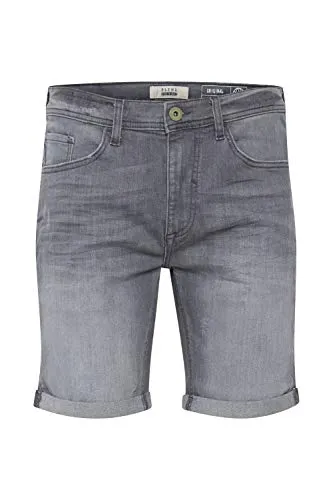 Blend BHLuke Herren Jeans Shorts Kurze Denim Hose Regular Fit, Größe:XL, Farbe:Denim Grey (76205)