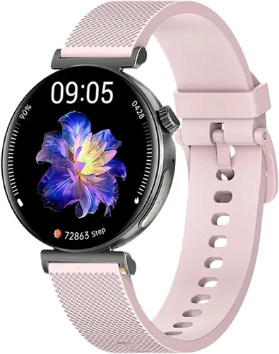 Knauermann PRO 3 Mini Smartwatch Herren Damen mit Telefonfunktion ECG HRV GPS