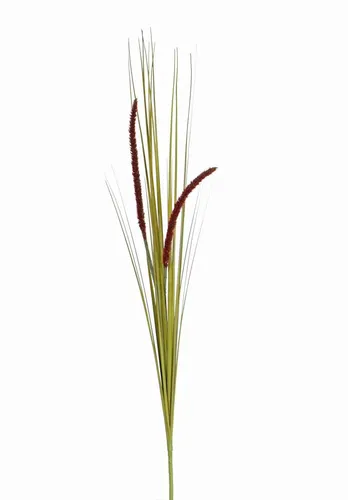 artplants Kunstgras Fuchsschwanzgras Jill, Steckstab, Rispen, violett, 90cm