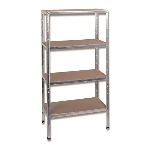 SCHULTE Regalwelt Schwerlastregal 180x90x40 cm - Schwerlastregal mit 4 Holzböden, Traglast pro Ebene 175 kg, stabile Stahlkonstruktion und werkzeugloser Aufbau für maximale Flexibilität und Sicherheit.