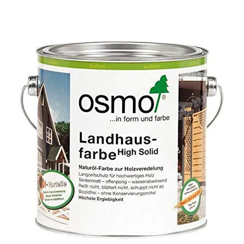 Osmo Landhausfarbe Lichtgrau 2,50 l - 11400144 - Hochwertige Landhausfarbe in Lichtgrau, ideal für Holz im Innen- und Außenbereich. Schützt und verschönert Ihre Oberflächen mit einem natürlichen Finish.