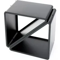Westmann Kaminholzregal, schwarz, 57 x 35,5 x 56 cm - Aschesauger - Stilvolles Kaminholzregal mit modernem Design, ideal zum ordentlichen Stapeln und effektiven Trocknen von Holz.