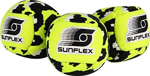 Sunflex Neopren Funbälle Neoremix Animal | 3 Bälle zum Jonglieren Werfen Fangen Kicken | Ball weich und leicht für den Strand und den Garten| extrem robust und für Jede Altersgruppe