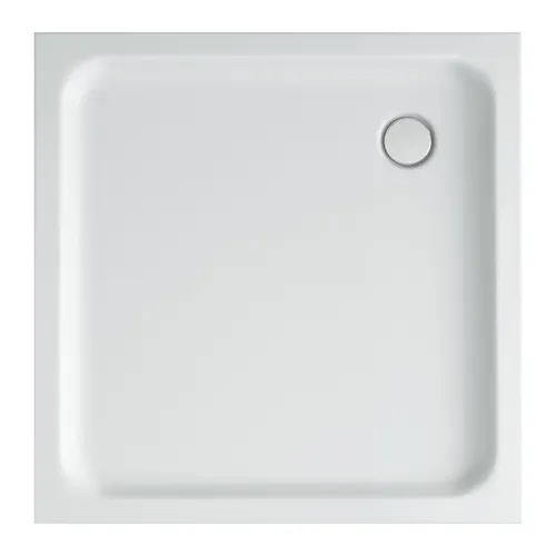 Aloni Duschtasse 80x80 cm - Quadratische Duschwanne aus hochwertigem Sanitäracryl, ideal für moderne Badezimmer. Leicht und langlebig mit nur 13,60 kg, perfekt für eine einfache Installation.