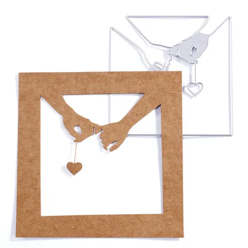 Stanzschablone - Mundart Stempel - haltende Hände