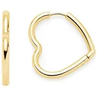 JEWELS BY LEONARDO Creole Lulu - Klapp-Kreolen Herzform aus Edelstahl - Ohrringe für Damen, in verspielter Herzform, allergikerfreundlich und robust durch Edelstahl mit goldfarbener Ionenplattierung. Ideal als Geschenk oder Alltagsbegleiter.