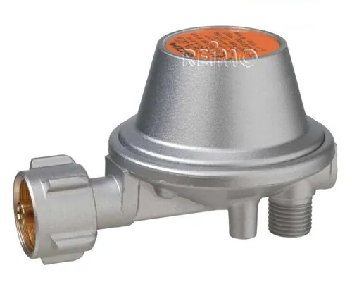 GOK Gasdruckregler 0,8kg/h, 50mbar, Abgang 90° (Einsatz: RM+Caravan vor 2003)