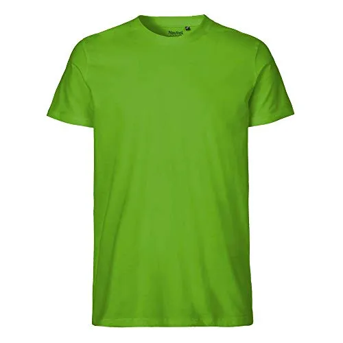 Neutral Mens Fitted T-Shirt, Farbe:Lime, Größe:L