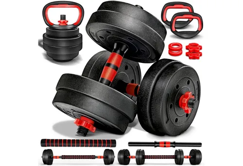 RE:SPORT Verstellbares Hantel-Set 2 in 1 in schwarz von RE:SPORT