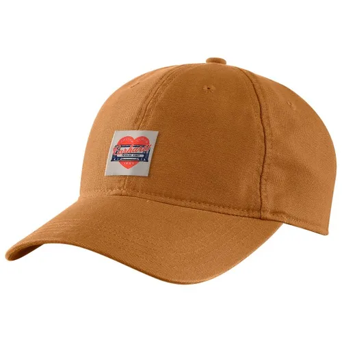 Carhartt Women's Heart Patch Canvas Cap - Braun - Robuste Cap aus 100% Baumwolle in Braun, ideal für den Alltag. One Size passt sich bequem an. Entdecken Sie weitere tolle Angebote von Carhartt bei Bergfreunde.de!