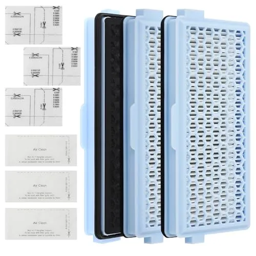 ZHYLUO 3 Sätze Hepa Filter Staubsauger für Miele Compact C1 & C2, Complete C2 & C3, S8340,3 HEPA Filters with 3 Motor Protection Filter Und 3 Exhaust Filter, für [S4000, S5000, S6000 & S8000 Series]