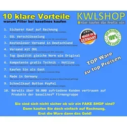 Ersatzfilter G4 für Vallox ValloPlus 510 SE/MV/SC, für Zu- und Abluft Verpackungseinheit: 10 Stück